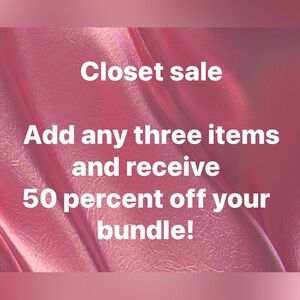 Closet Sale